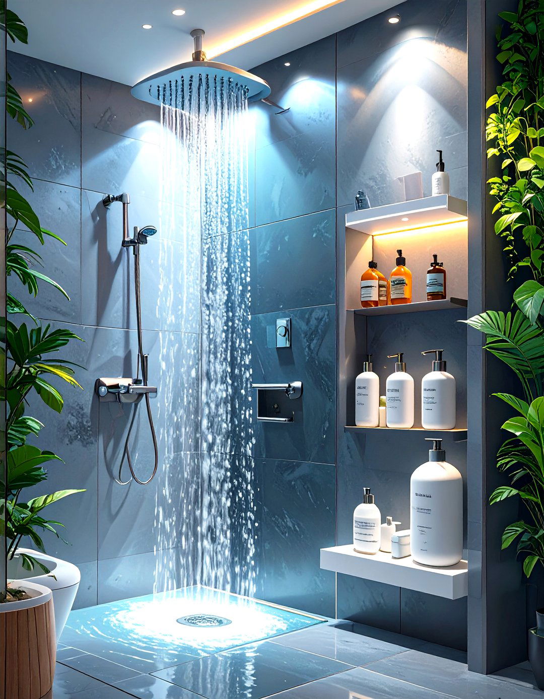 Magnetic Shower Organizer - 30 shower storage ideas