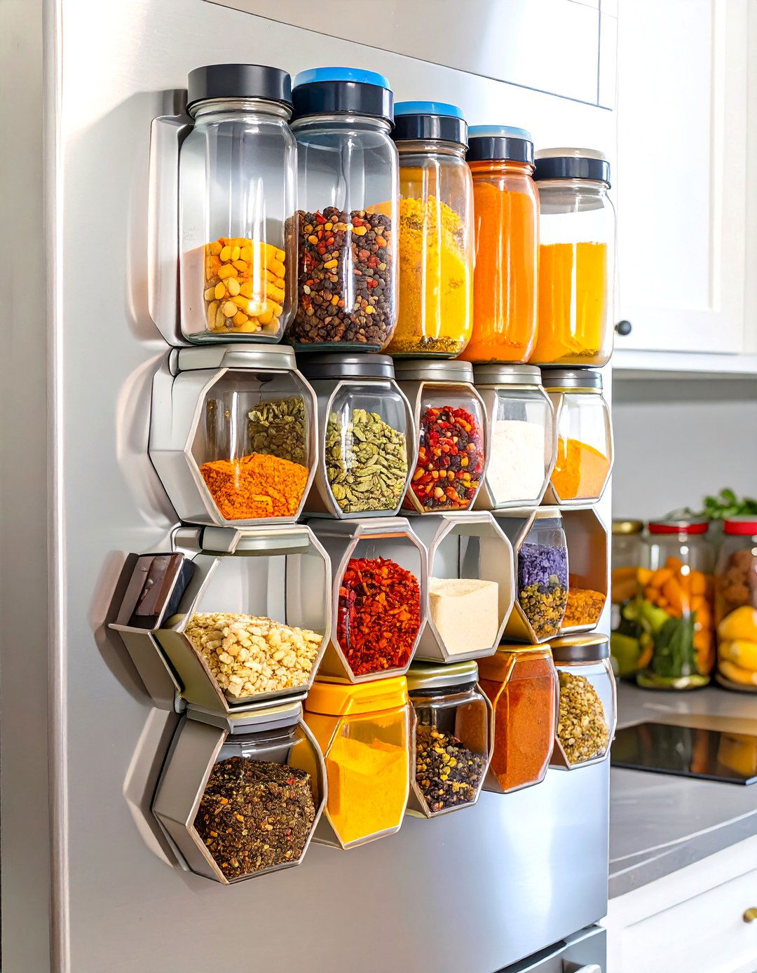 Magnetic Spice Rack Small Pantry - 30 small kitchen small pantry ideas
