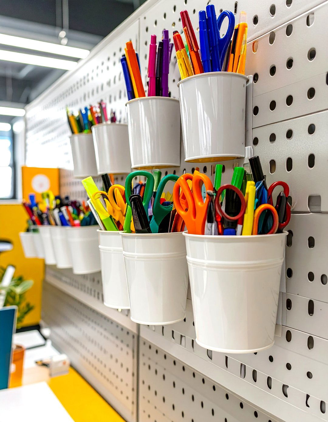 Magnetic Wall Organizers - 30 small office cubicle decoration ideas