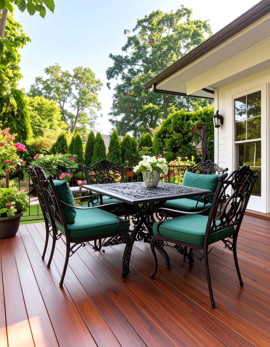 Mahogany Stain Deck - 30 deck painting ideas
