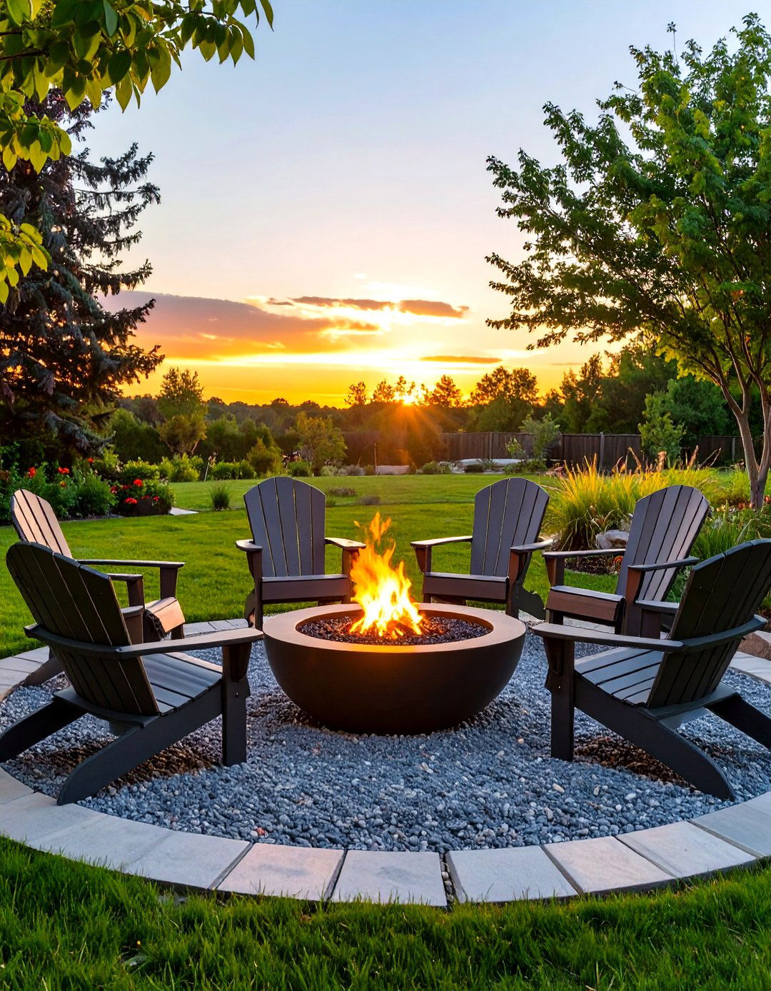 Make a Simple Fire Pit Area - 30 simple landscape ideas