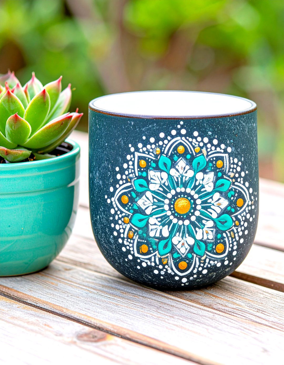 Mandala Dot Art Rocks - 30 rock painting ideas for garden