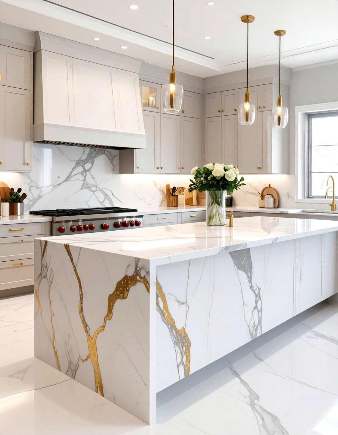 Marble Countertops - 30 timeless kitchen design ideas