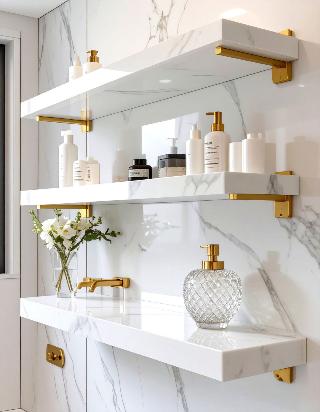 30 Floating Shelves Bathroom Ideas - We Love Home Blog
