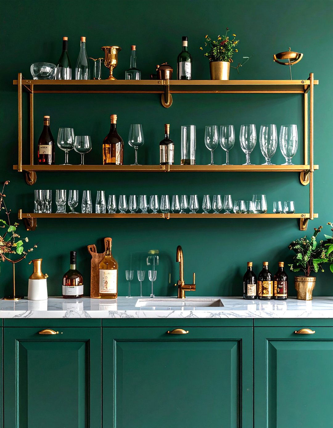 Marble Kitchen Shelving - 30 kitchen shelving ideas