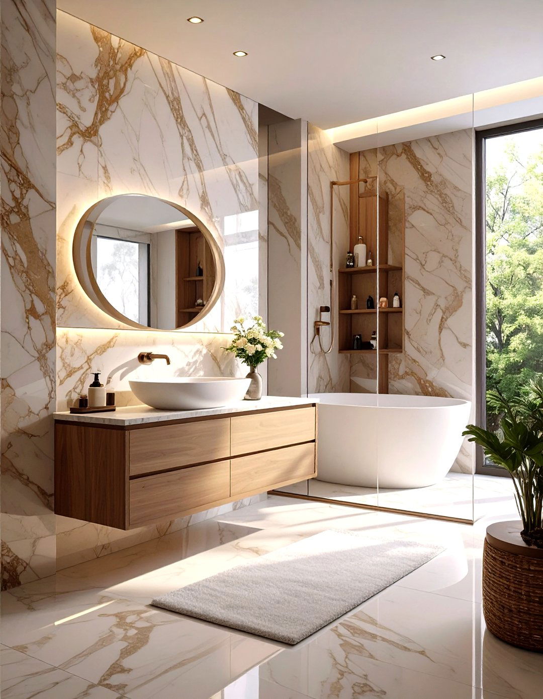 30 Luxurious Marble Bathroom Ideas for a Spa Feel - We Love Home Blog