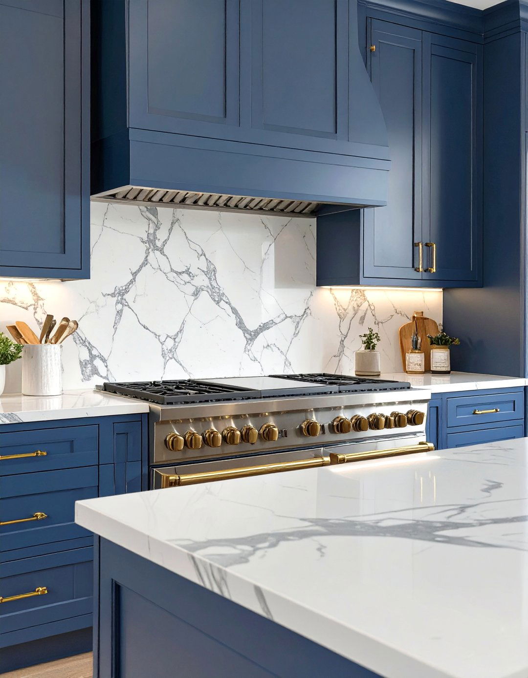 Marble Slab Backsplash - 30 backsplash behind stove ideas