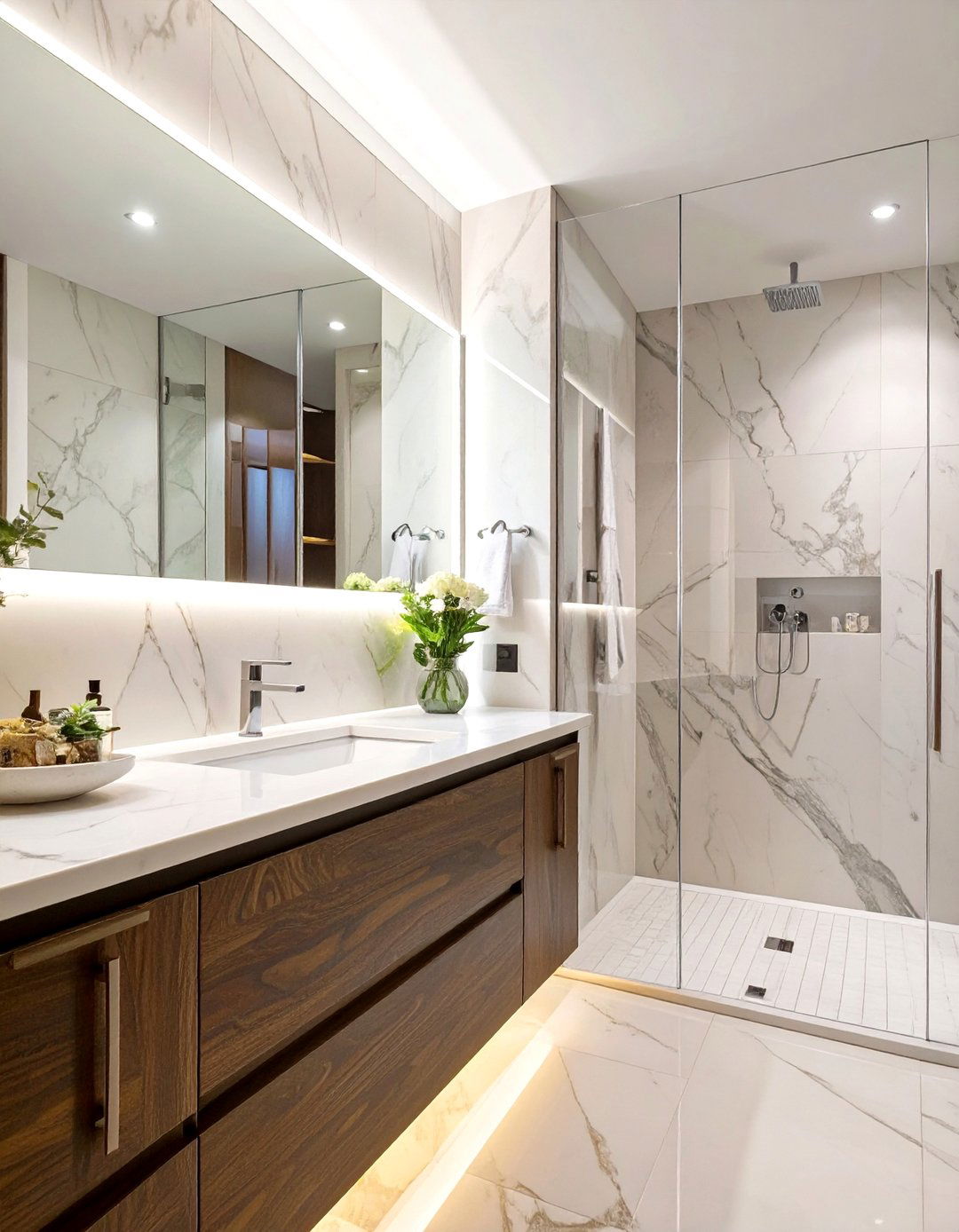 Marble Slab Bathroom Backsplash - 30 bathroom sink backsplash ideas