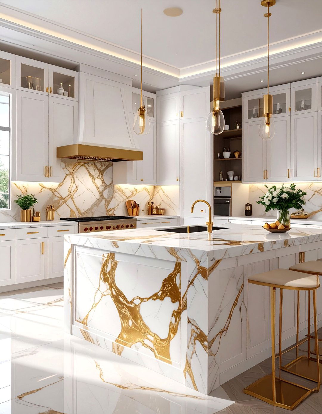 Marble Slab Kitchen Backsplash - 30 backsplash ideas for white kitchen