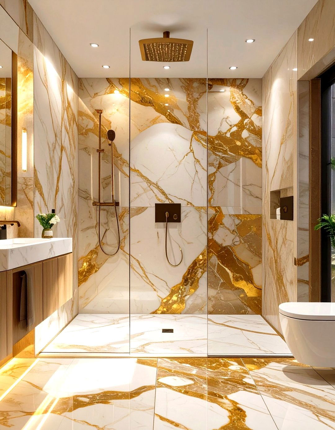 Marble Slab Shower Walls - 30 shower designs