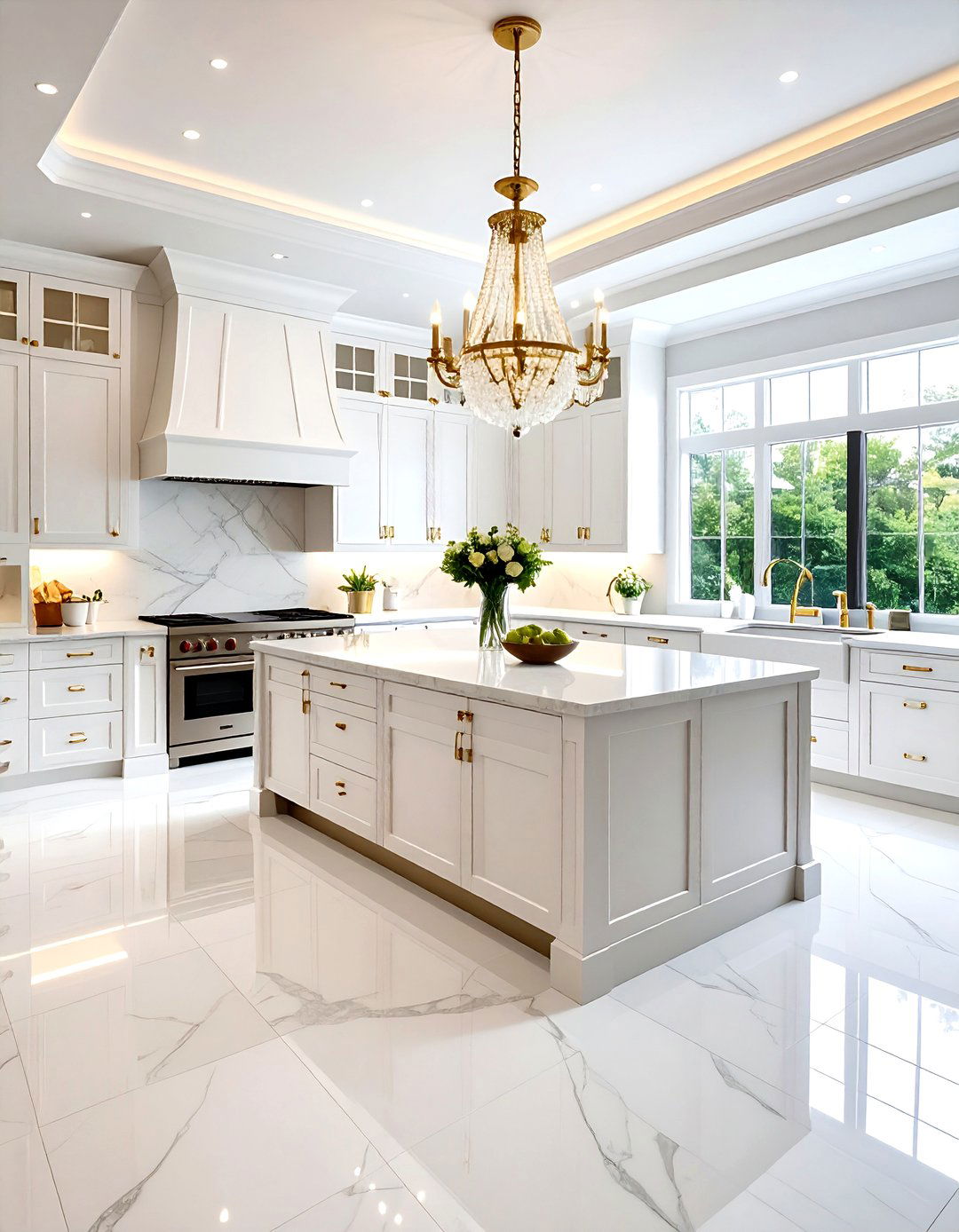 Marble Tile Kitchen Floor - 30 kitchen floor ideas