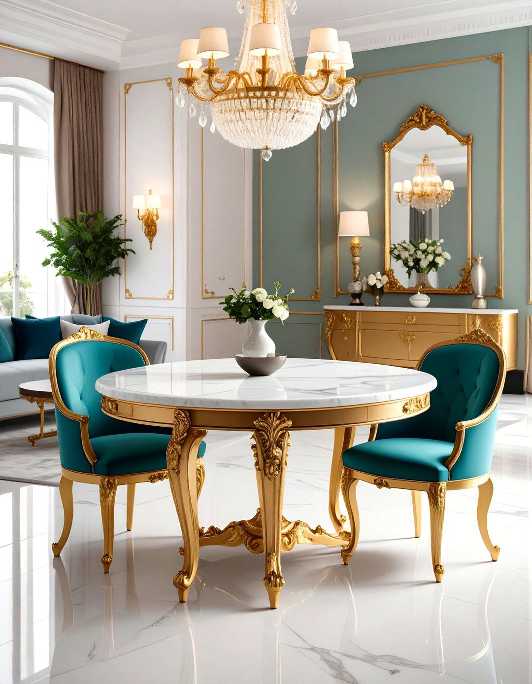 Marble Topped Rococo Furniture - 30 rococo interior design ideas