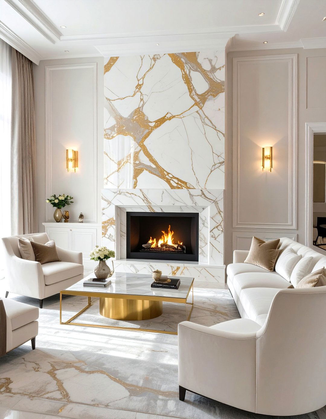 Marble and Agate Surfaces - 30 glam interior design ideas