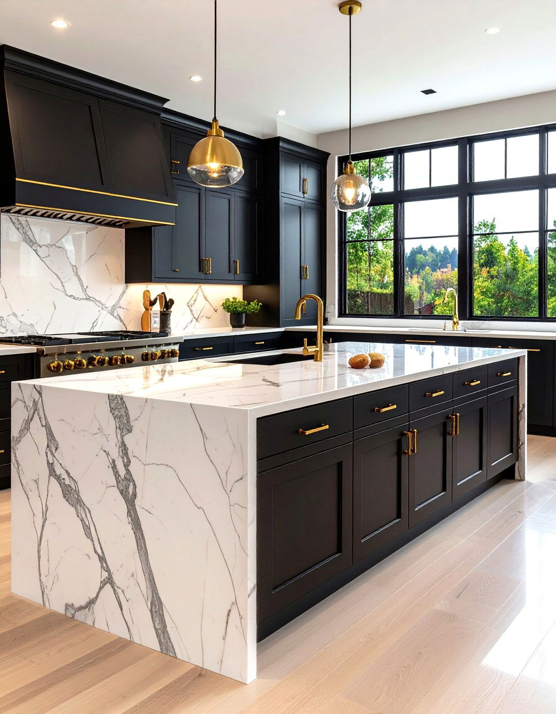 Marble and Stone Inlay Hardware - 30 kitchen hardware trends 2025