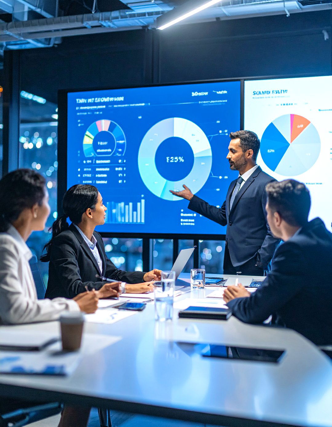 Market Size Visualization with a Donut Chart - 30 pitch deck design ideas