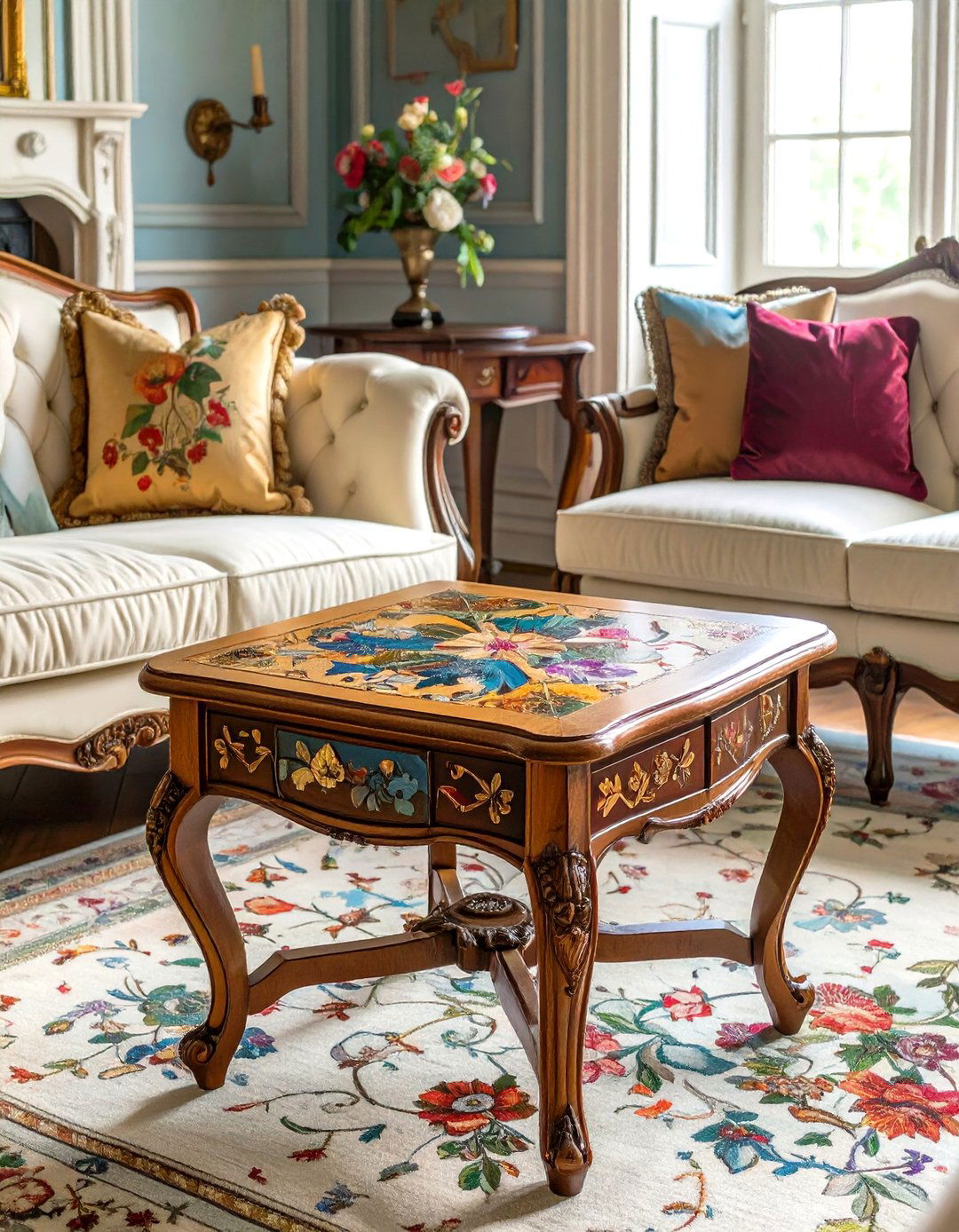 Marquetry and Inlaid Wood Details - 30 victorian interior design ideas