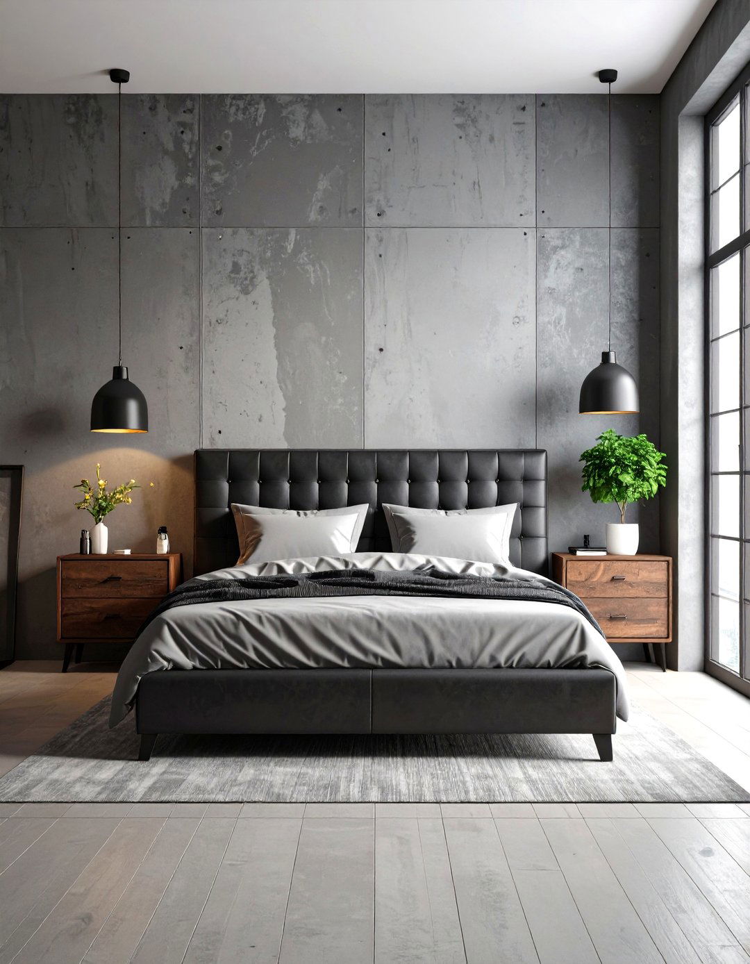 Masculine Industrial Bedroom - 30 adult bedroom ideas