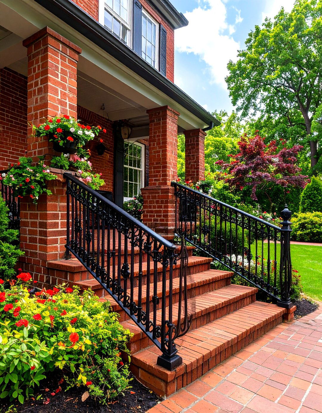 Masonry and Iron Patio Railing - 30 patio railing ideas
