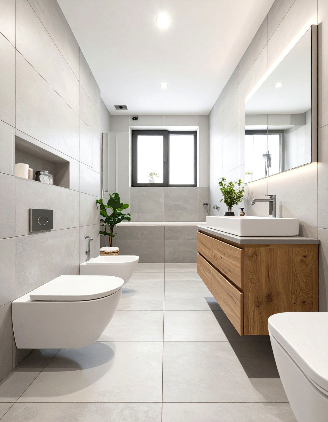 Matching Floor and Wall Tiles - 30 small bathroom tile ideas