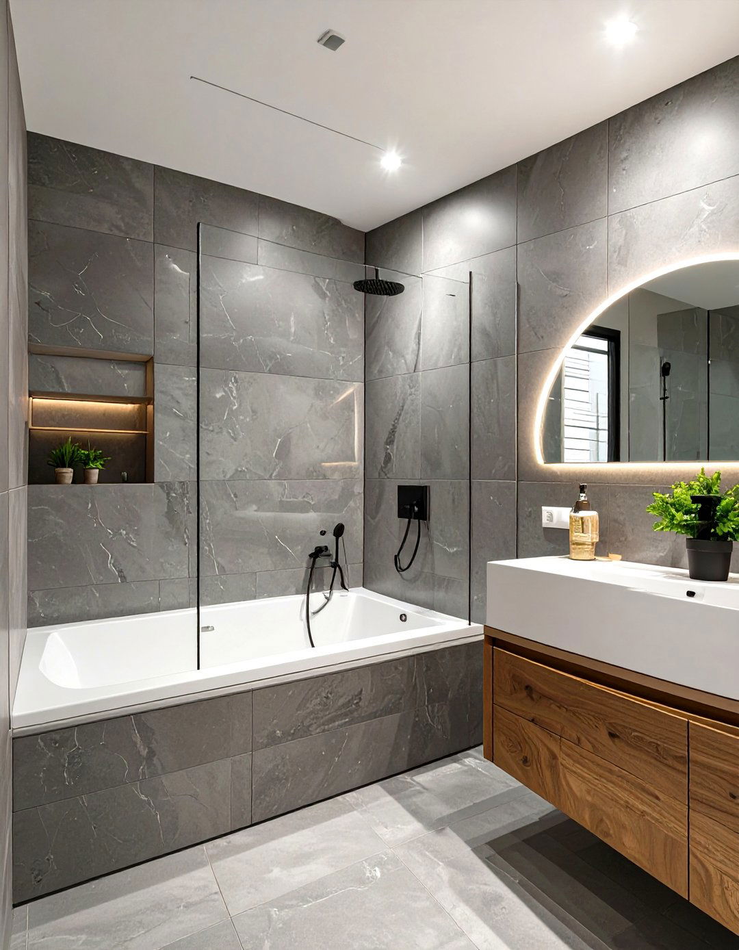 Matching Tub and Shower Wall Surrounds - 30 shower and tub ideas