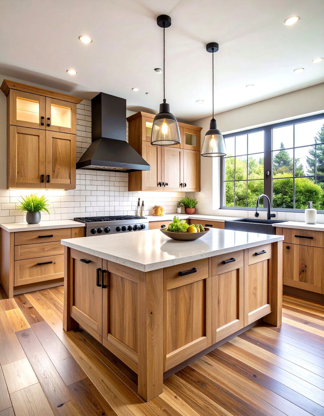 Matte Black Square Bar Pulls - 30 kitchen cabinet hardware ideas