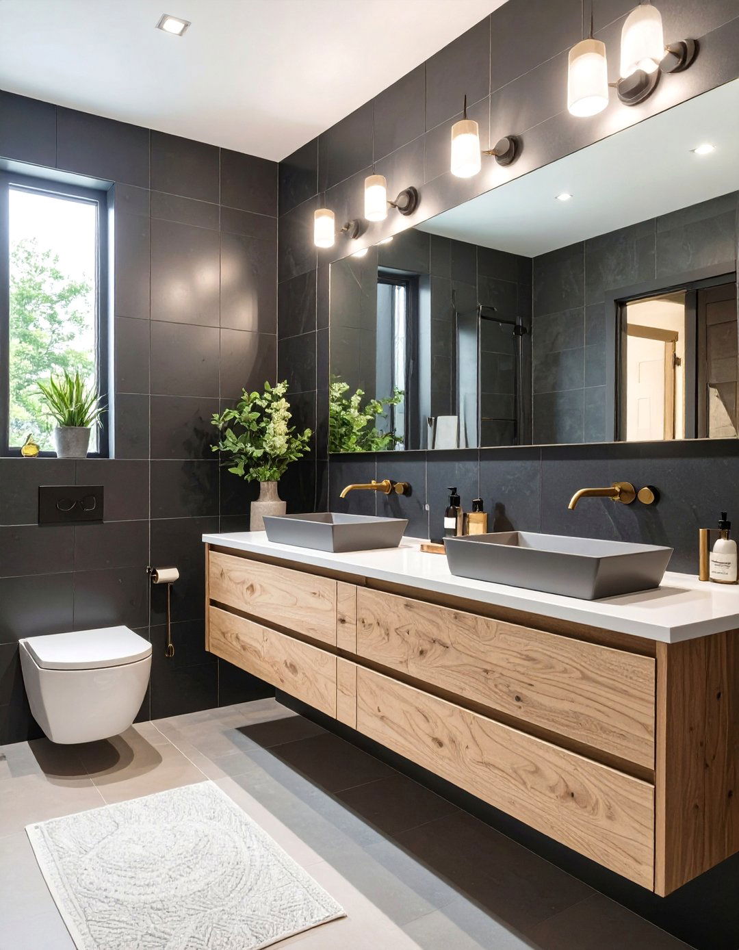 Matte Finish Bathroom Backsplash - 30 bathroom backsplash ideas
