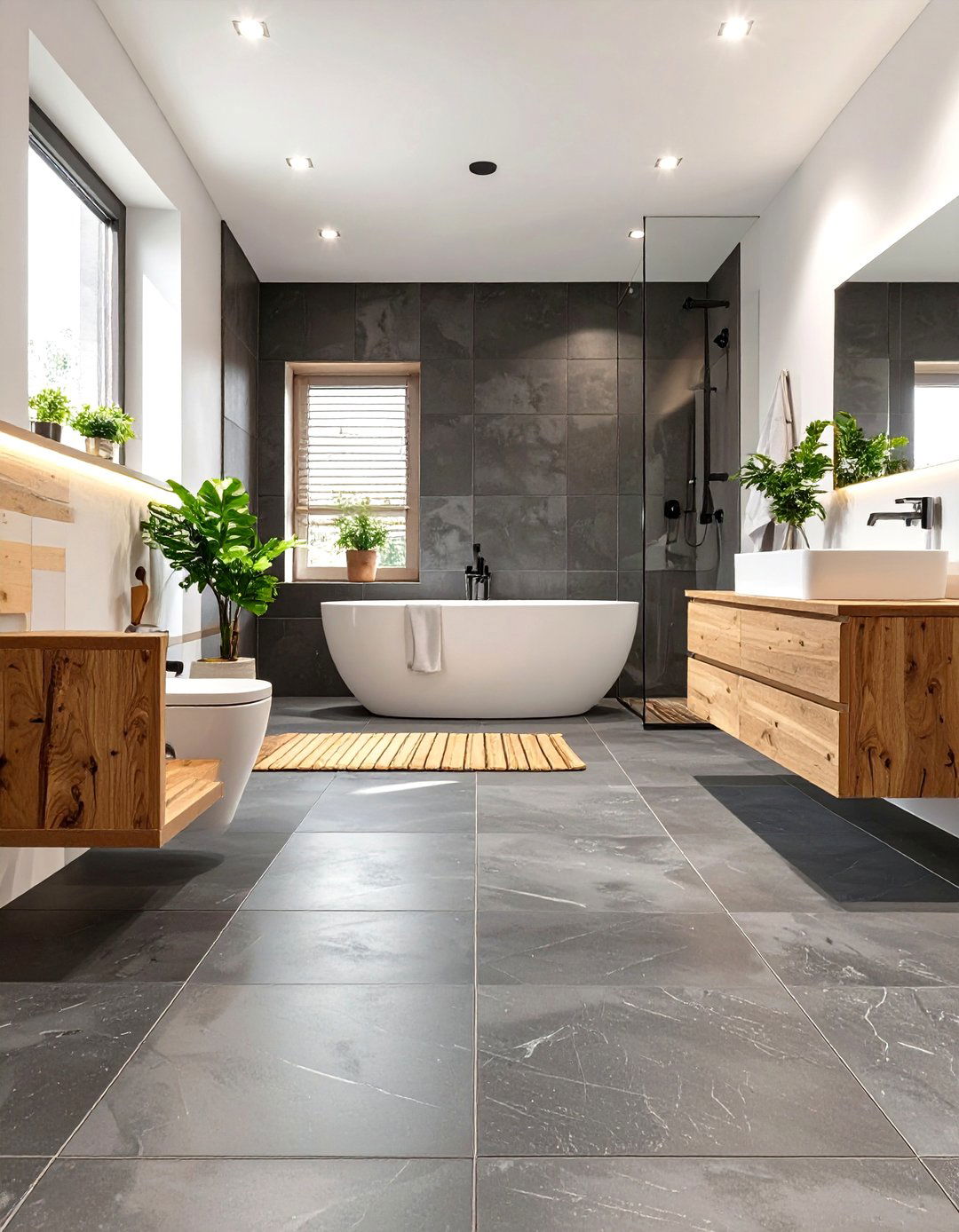 Matte Finish Tile Bathroom Floors - 30 bathroom floors ideas