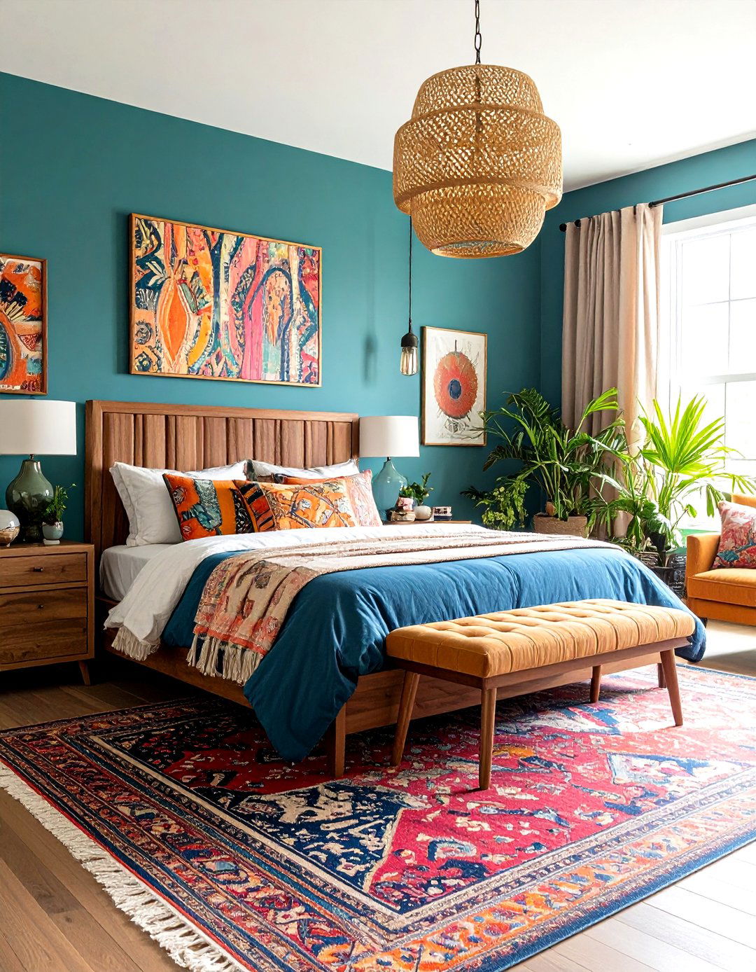 Maximalist Pattern Clashing Bedroom - 30 interior design bedroom ideas