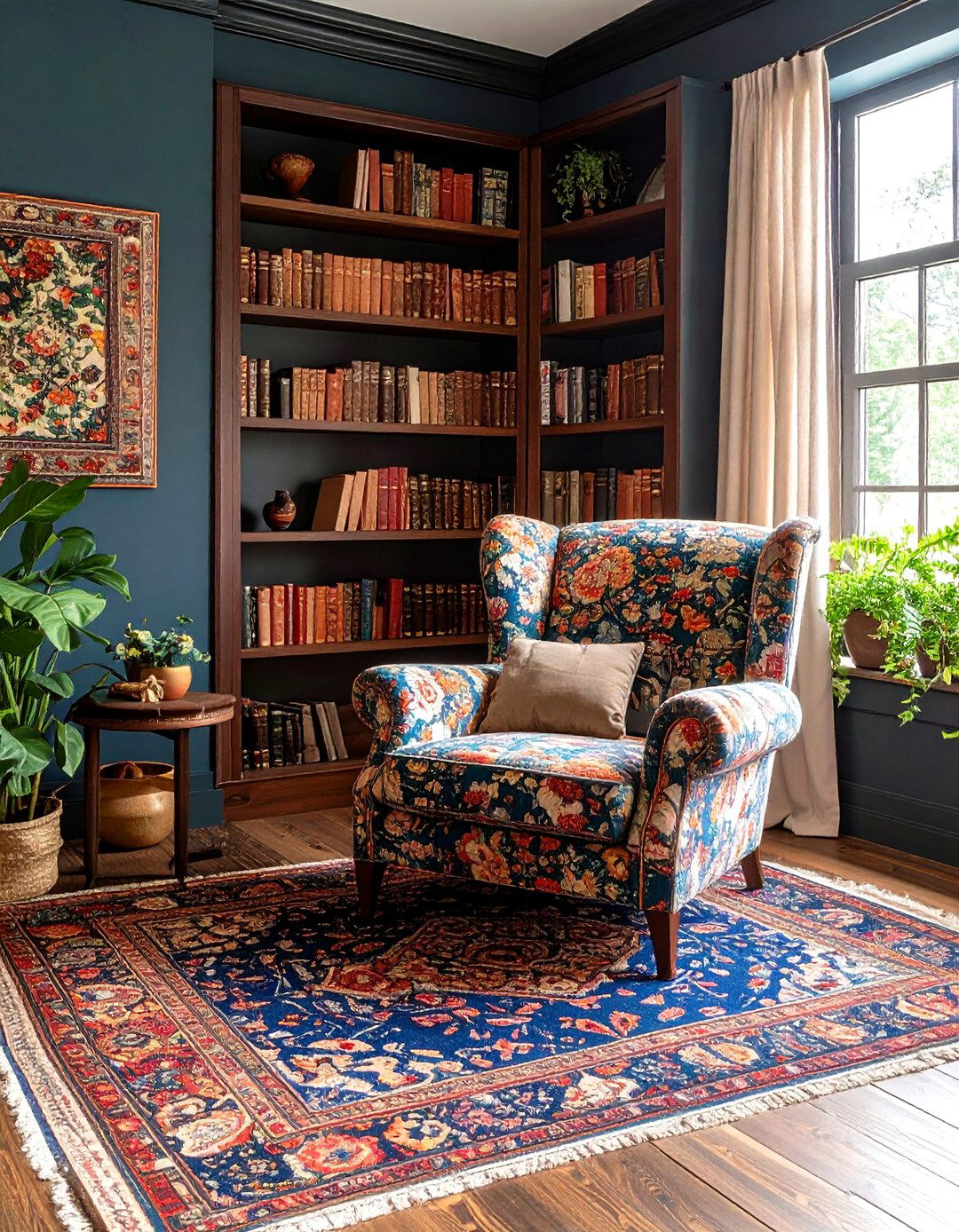 Maximalist Reading Nook - 30 3d interior design ideas