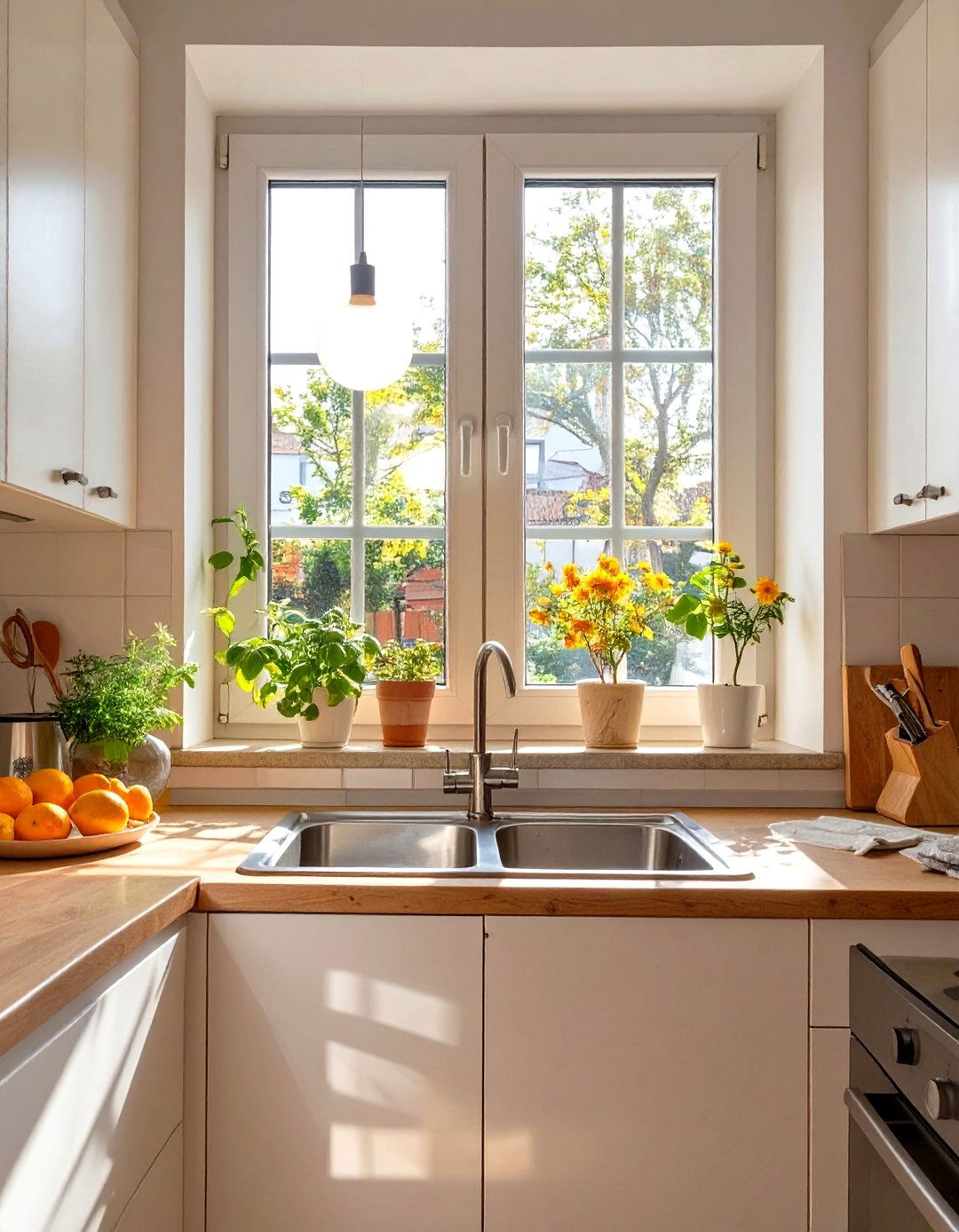 Maximizing Light with a Window in a Small Modular Kitchen - 30 small modular kitchen design ideas