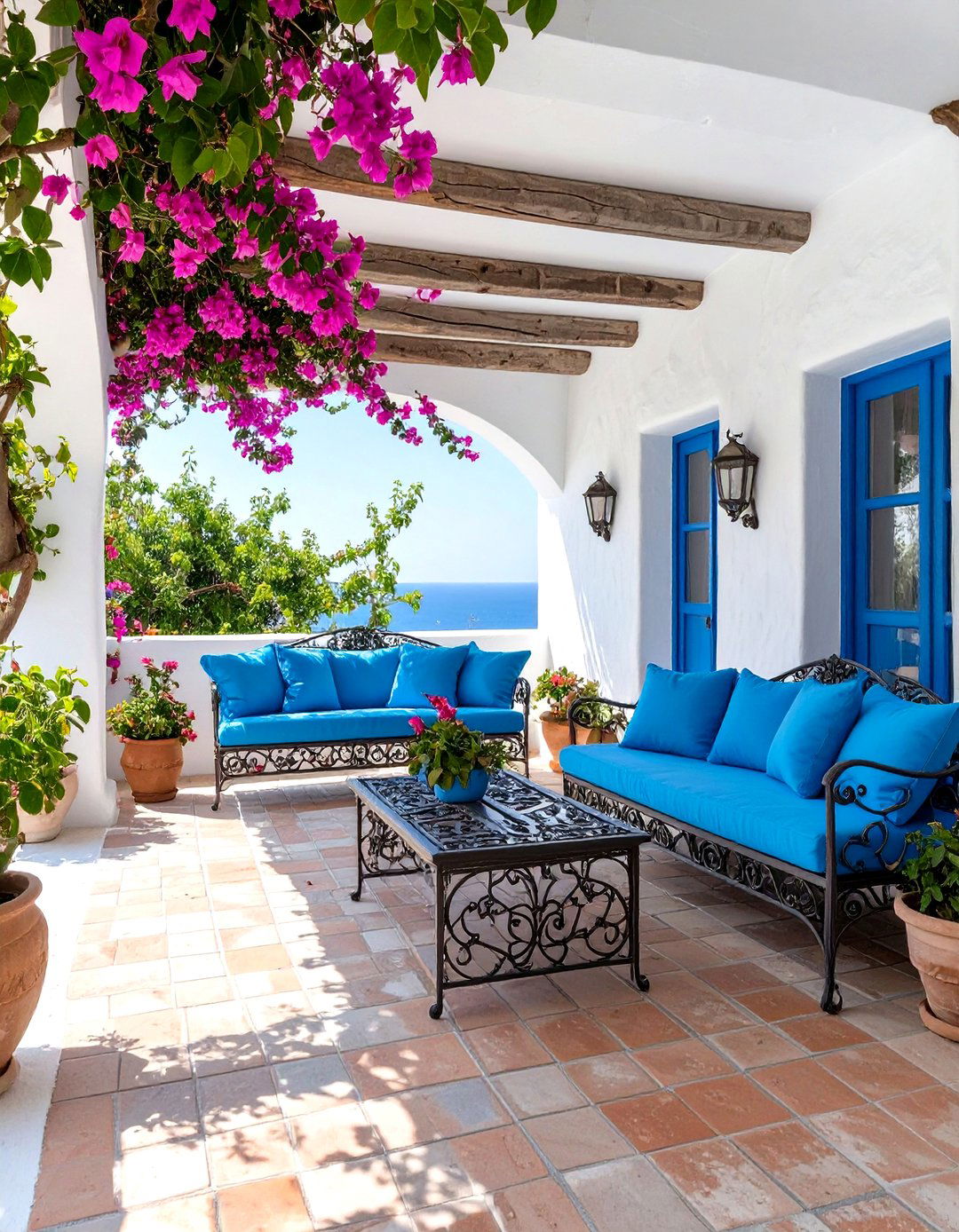 Mediterranean Coastal Breezes and Terracotta - 30 elements of interior design ideas