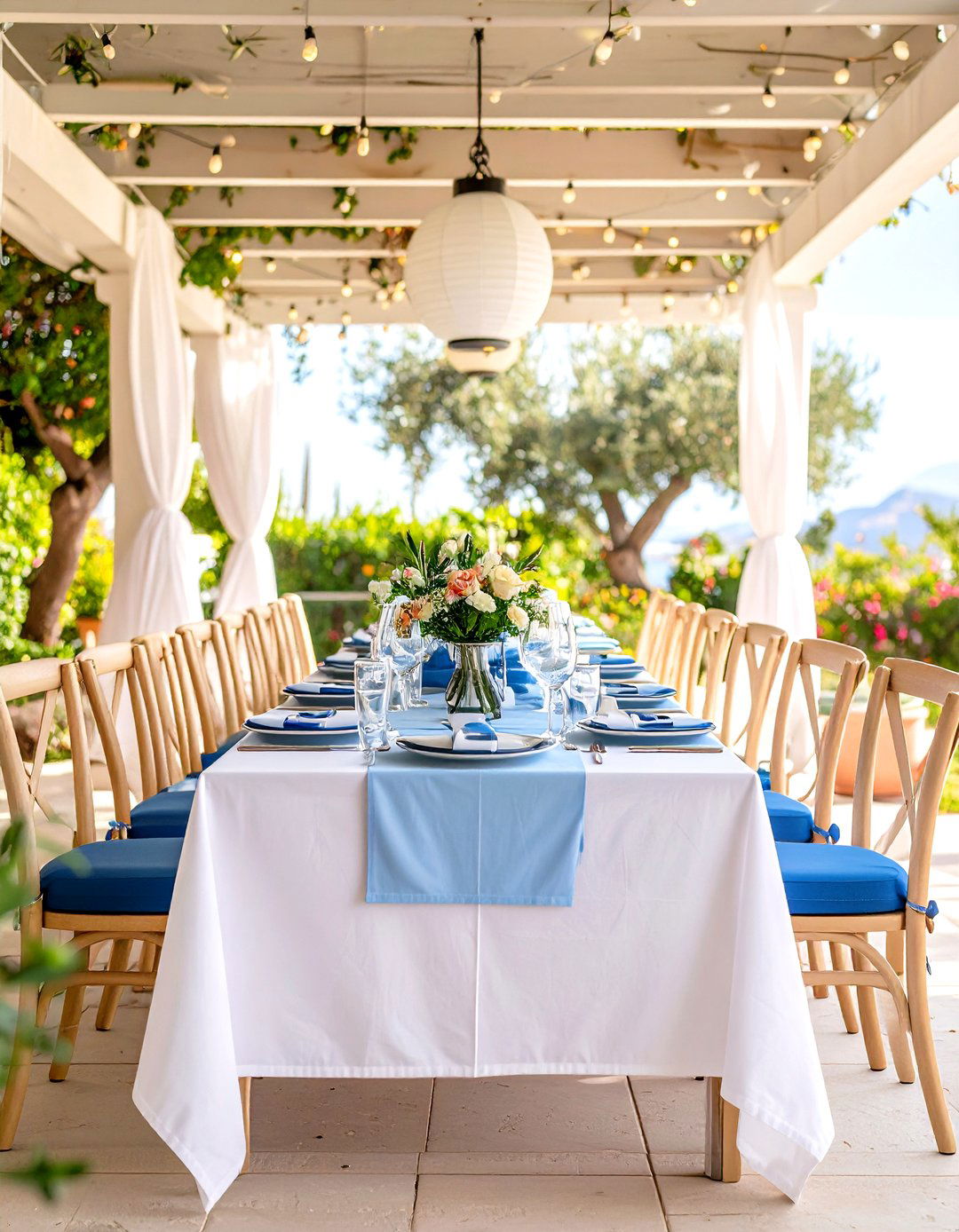 Mediterranean Coastal Garden Dinner - 30 garden party ideas