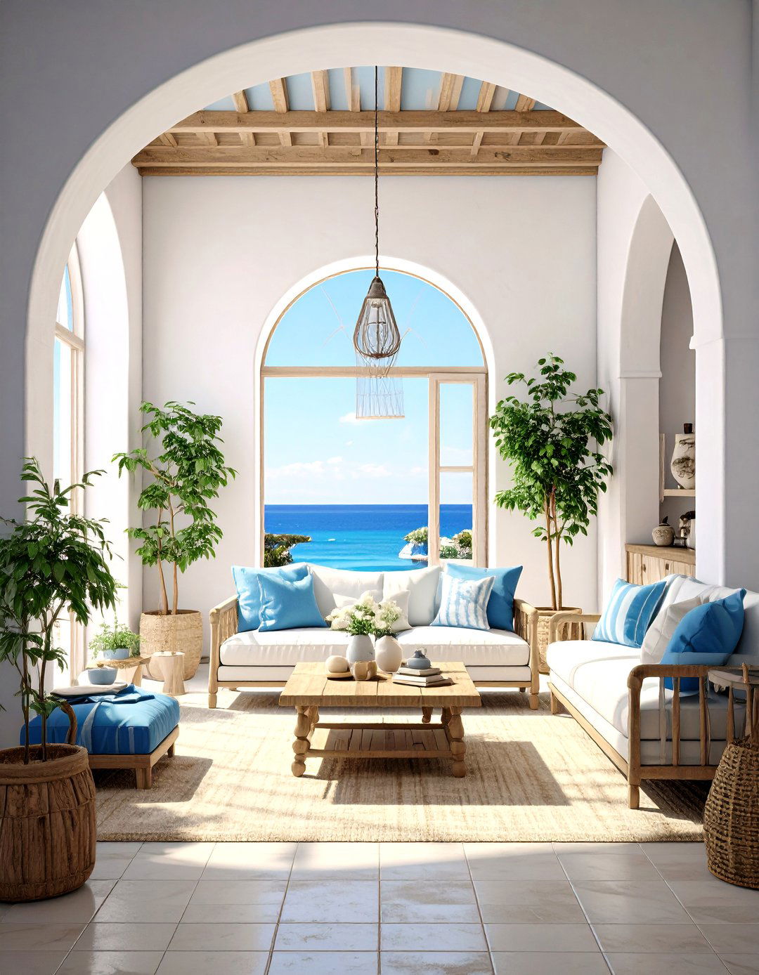 Mediterranean Coastal Living Room - 30 coastal living room ideas