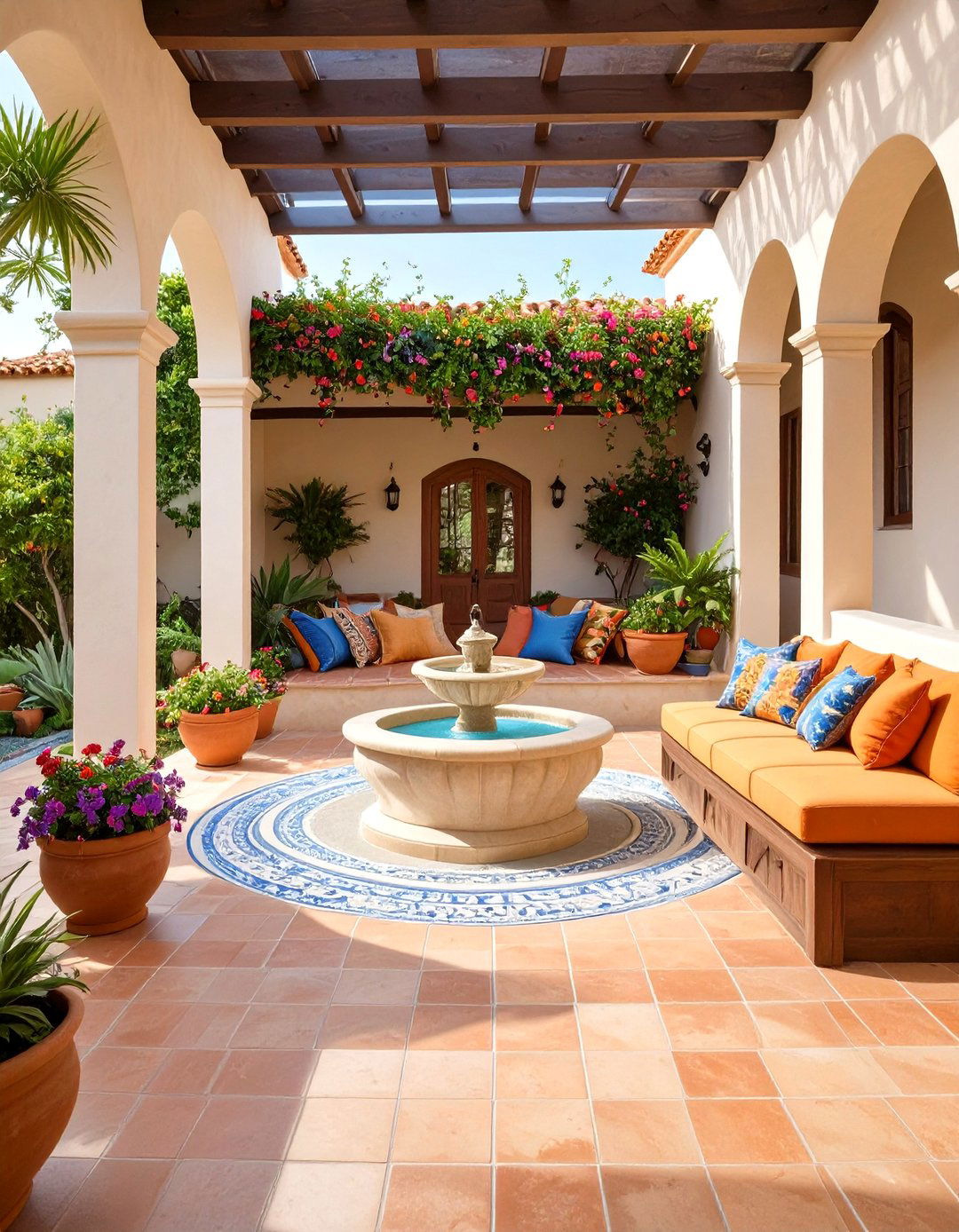 Mediterranean Courtyard Patio - 30 homestyler -house design 3d ideas