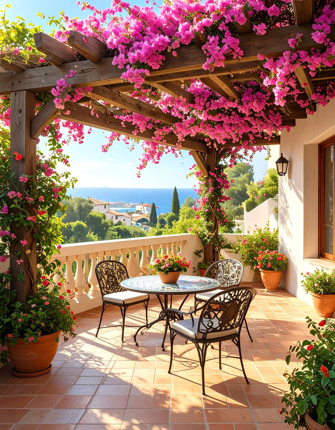 Mediterranean Deck Pergola - 30 deck pergola ideas