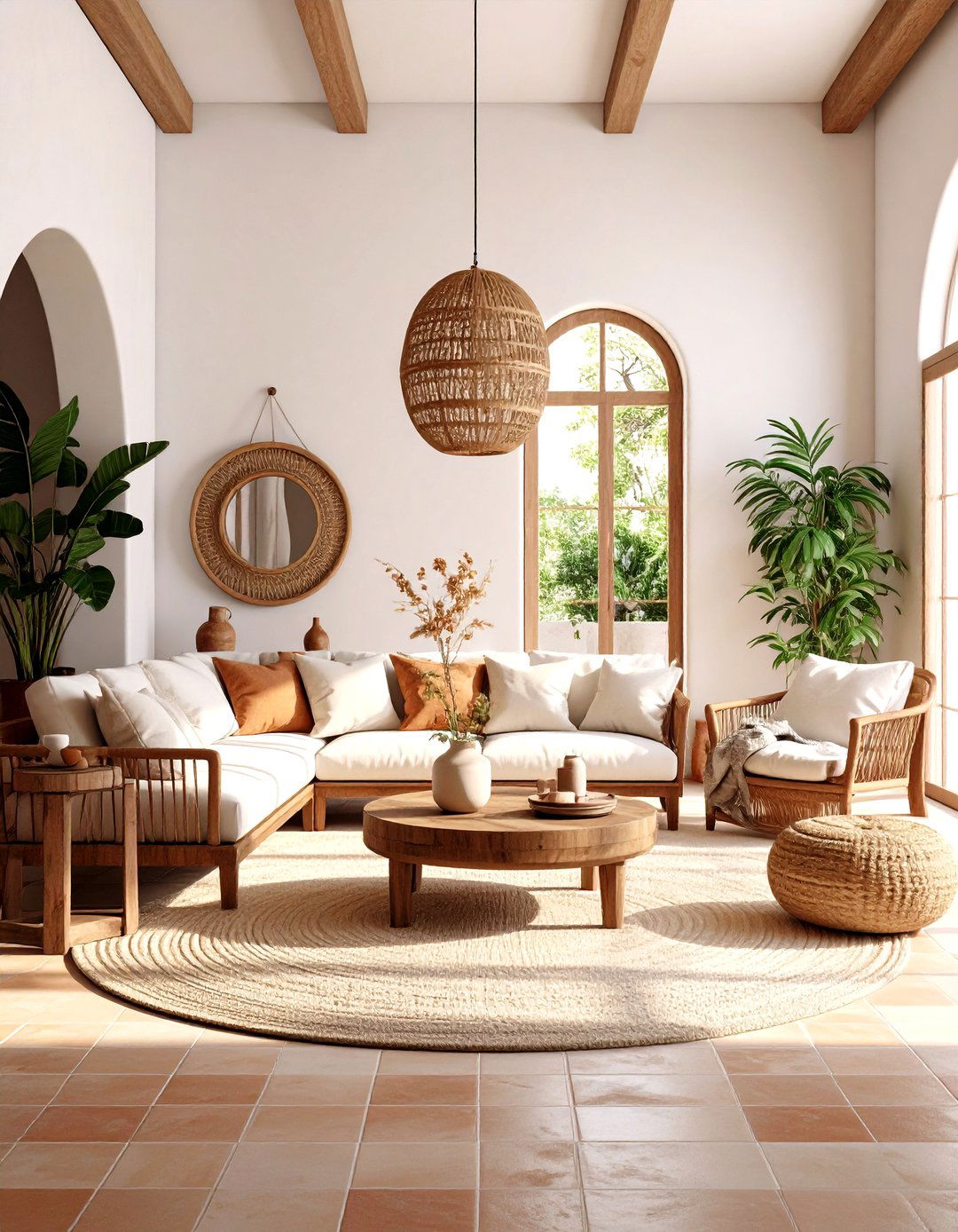 Mediterranean Living Room Villa - 30 living room furniture design ideas