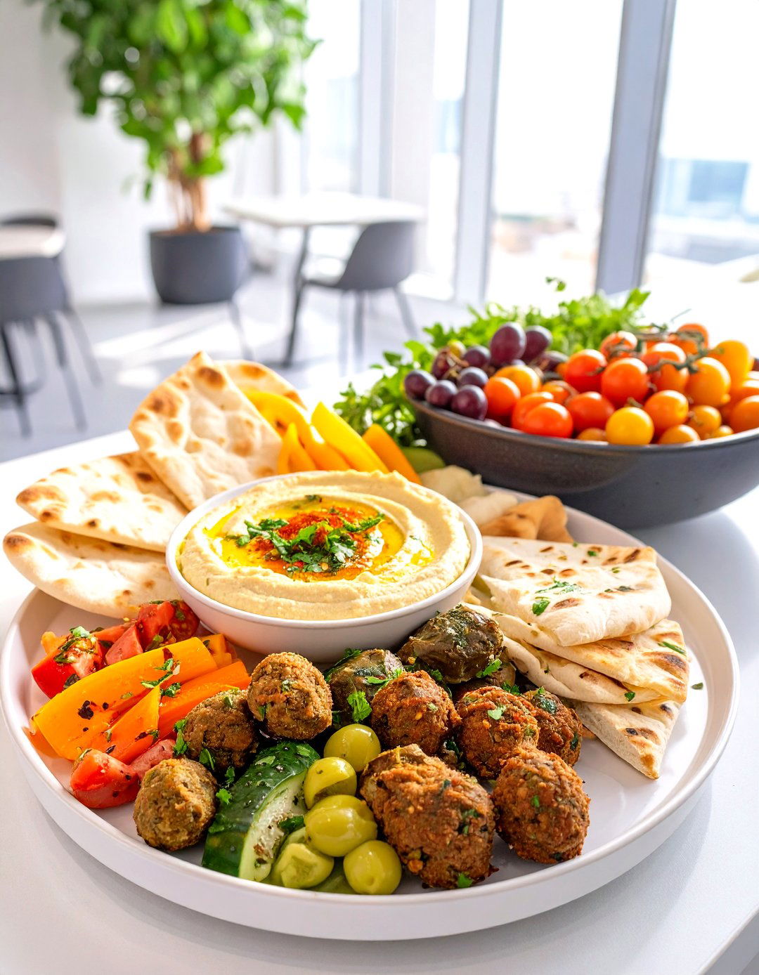Mediterranean Mezze Platter - 30 office party food ideas
