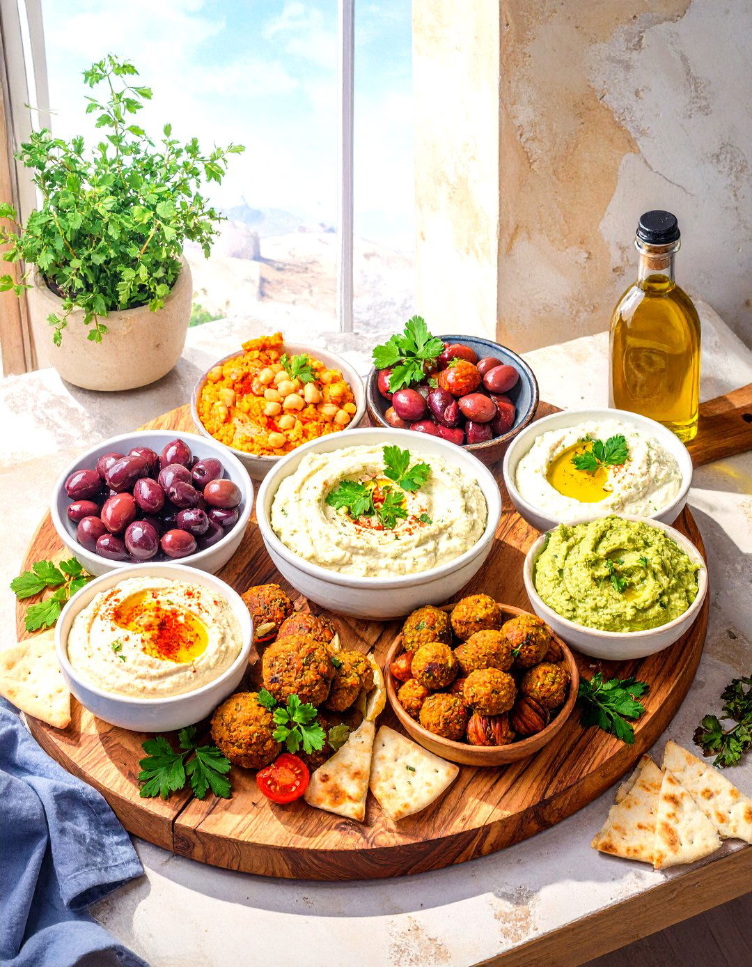 Mediterranean Mezze Platter - 30 office lunch ideas for a group
