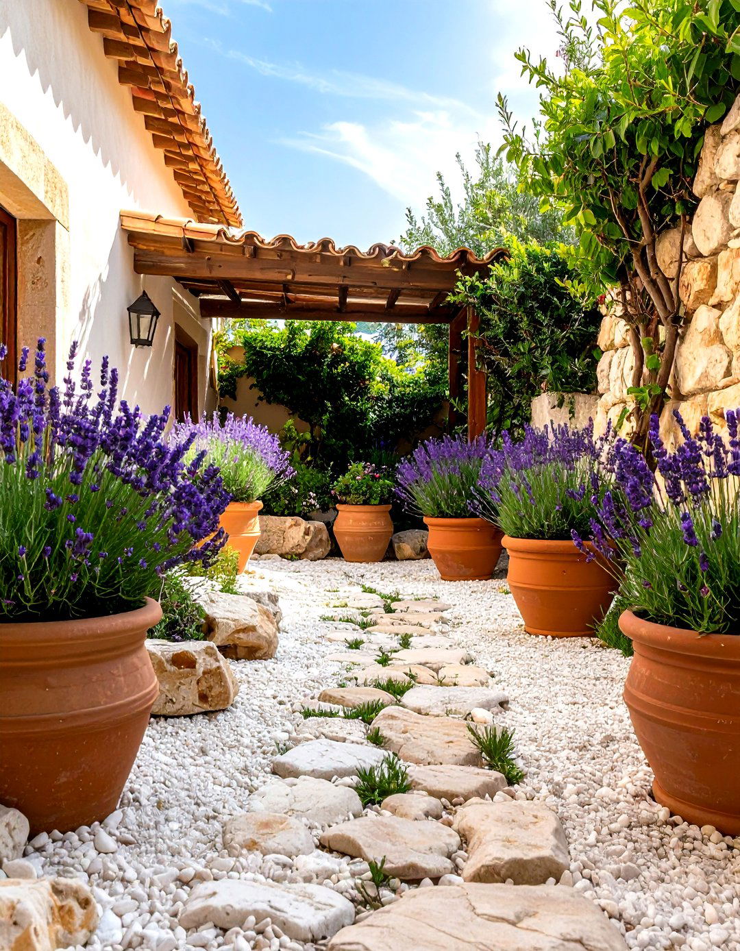 Mediterranean Rock Garden - 30 rock garden landscaping ideas