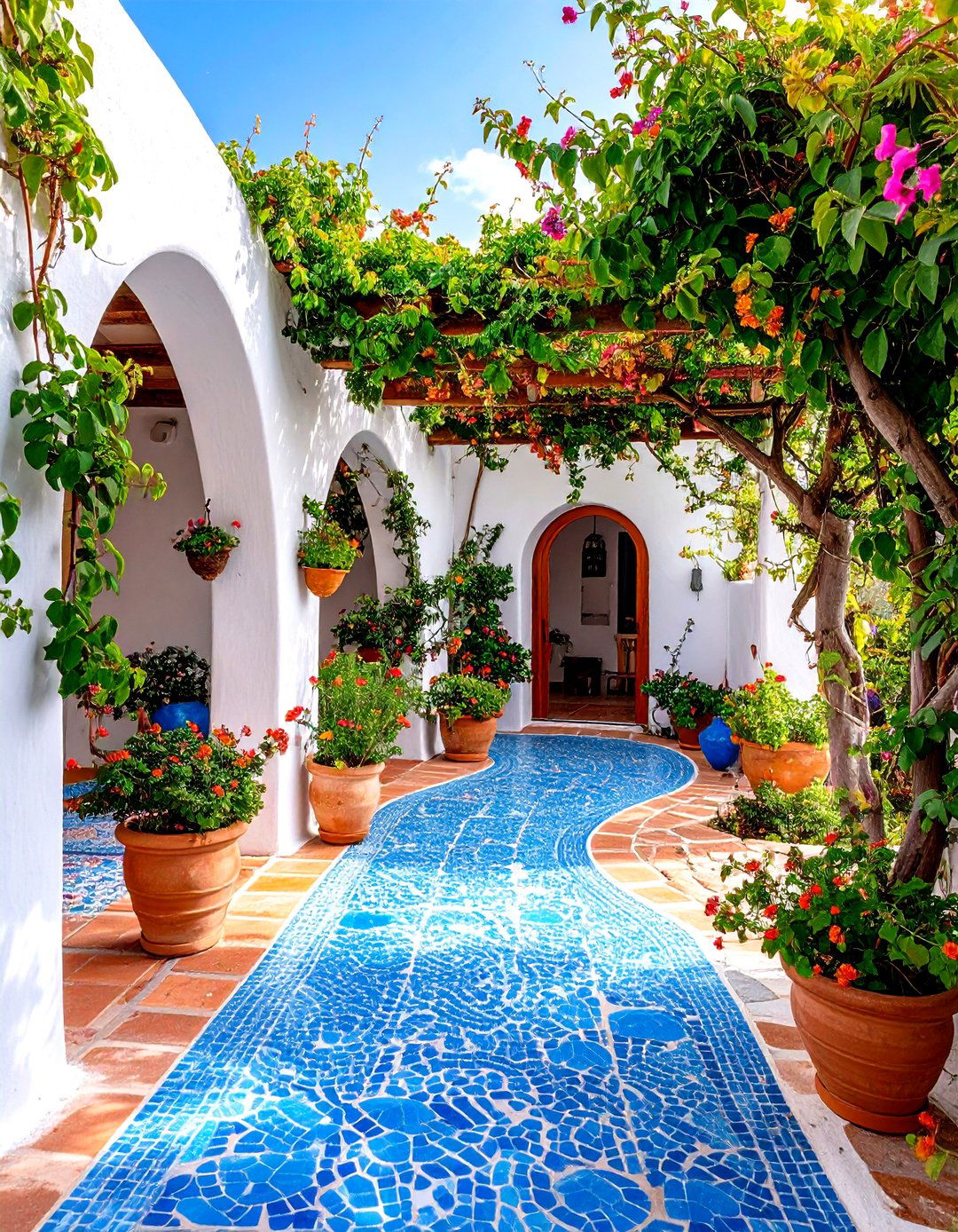 Mediterranean Stucco Wall Outdoor Shower Enclosure - 30 outdoor shower enclosure ideas