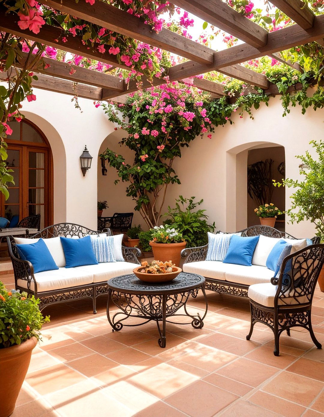 Mediterranean Style Courtyard - 30 interior design photos ideas
