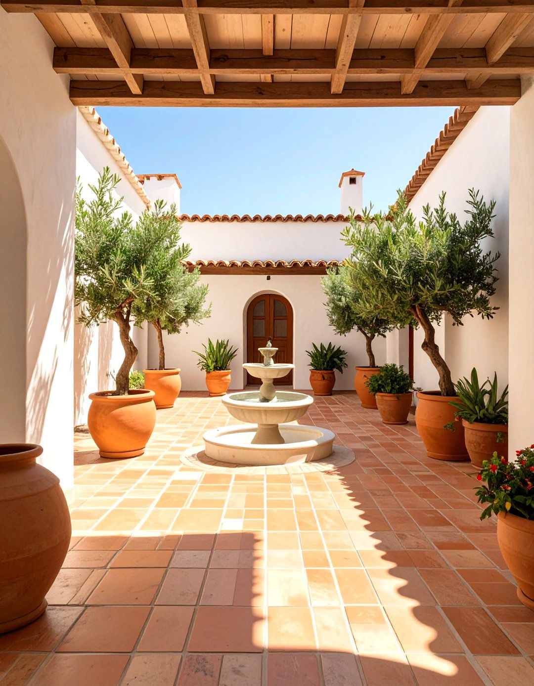 Mediterranean Style Courtyard - 30 interior design training ideas