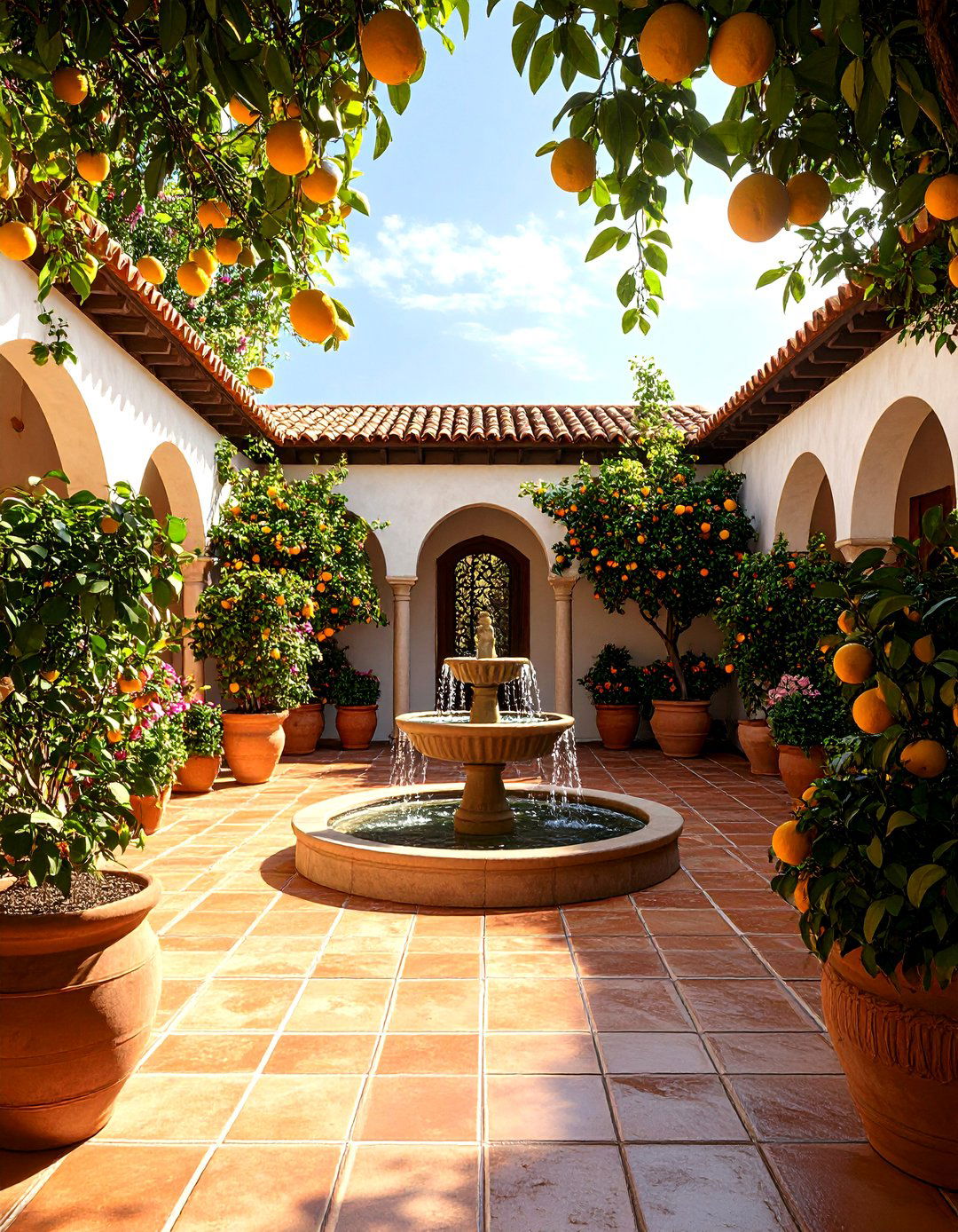 Mediterranean Style Courtyard - 30 3d home design online free ideas