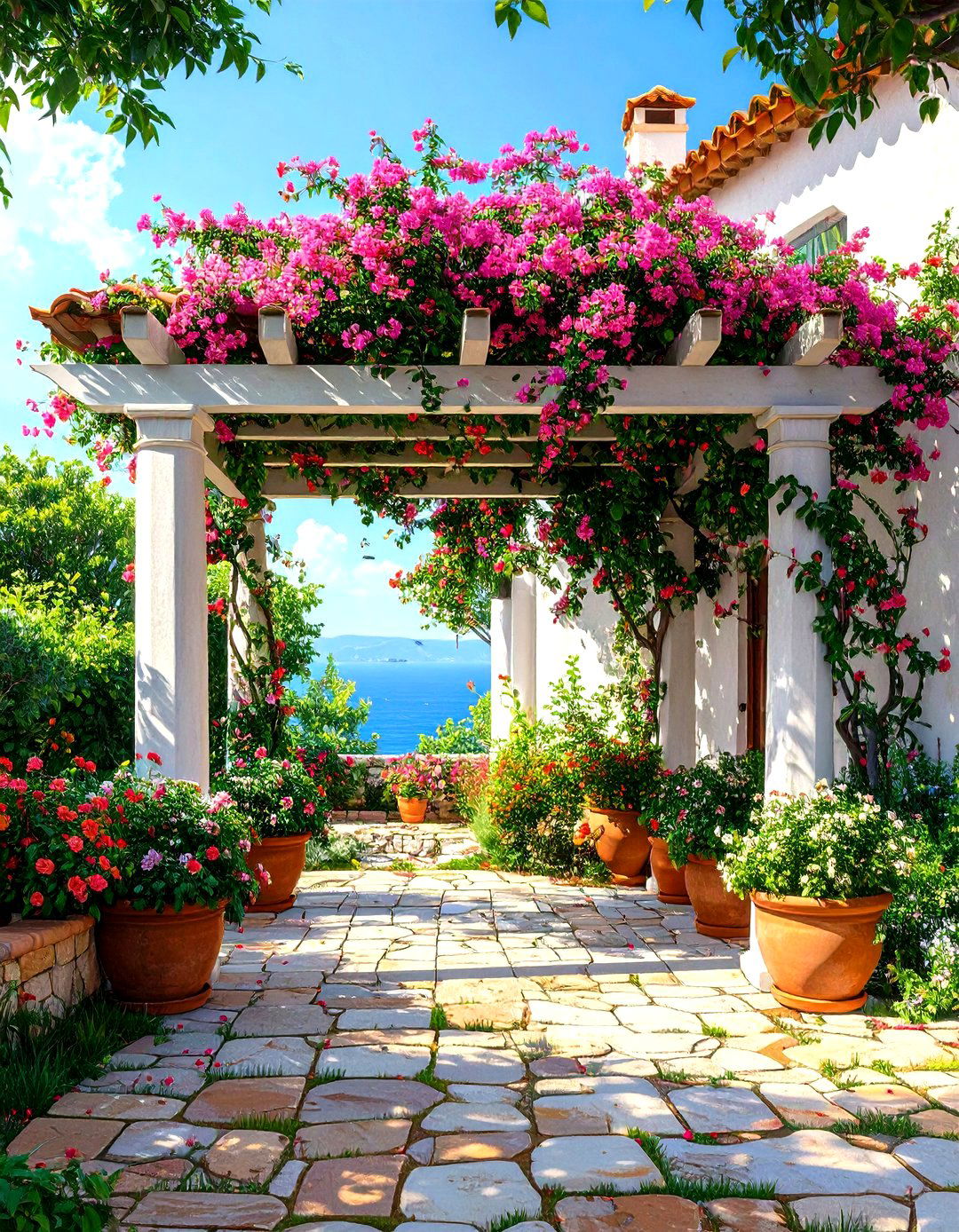 Mediterranean Style Small Patio Pergola - 30 small patio pergola ideas