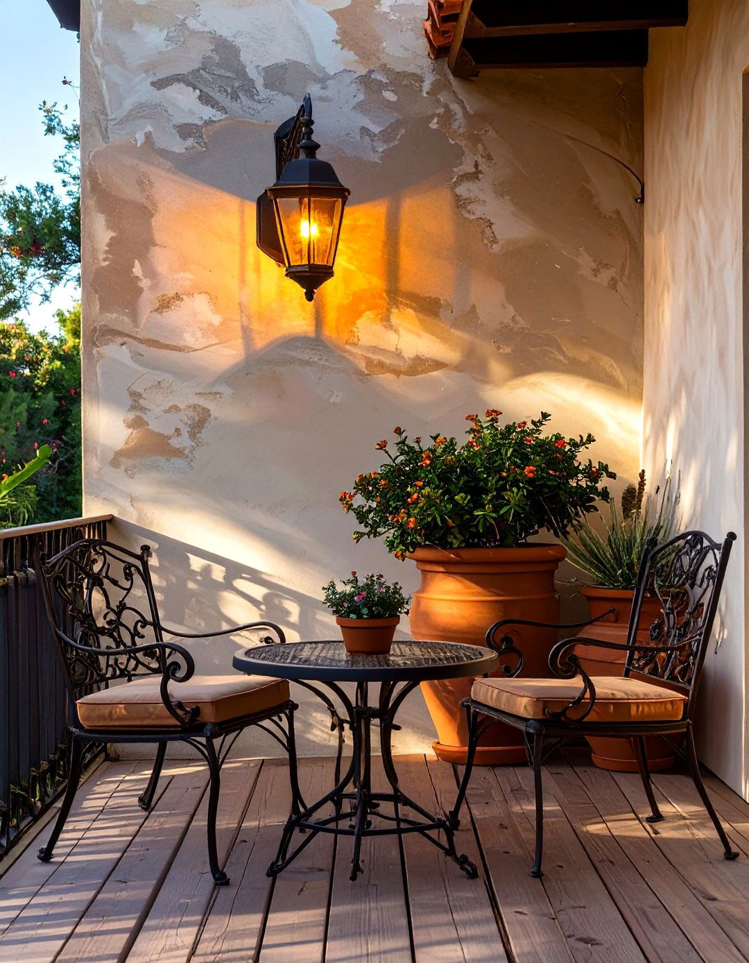 Mediterranean Terrace Ambiance - 30 deck lights ideas