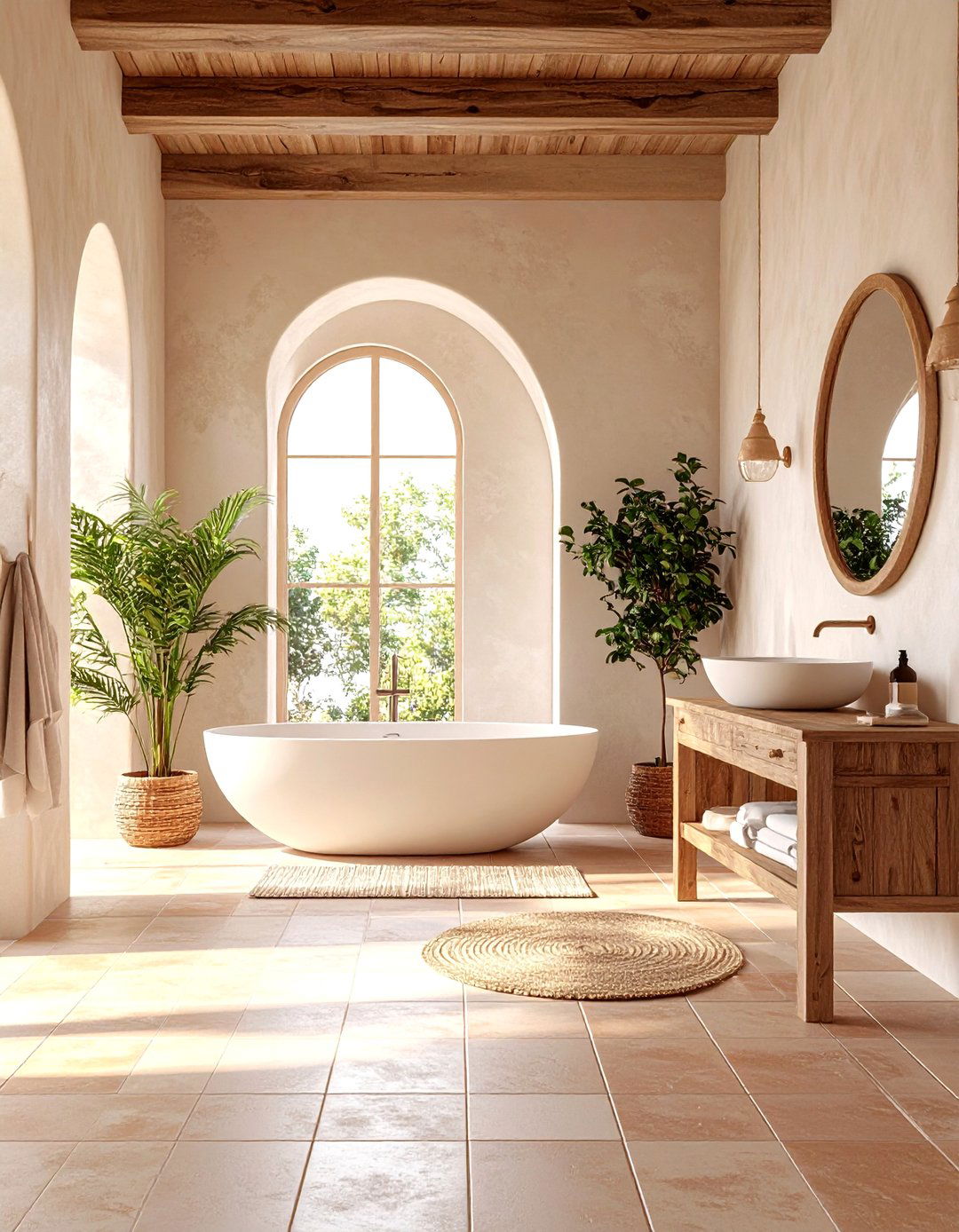 Mediterranean Terrace Bathroom - 30 3d bathroom design ideas