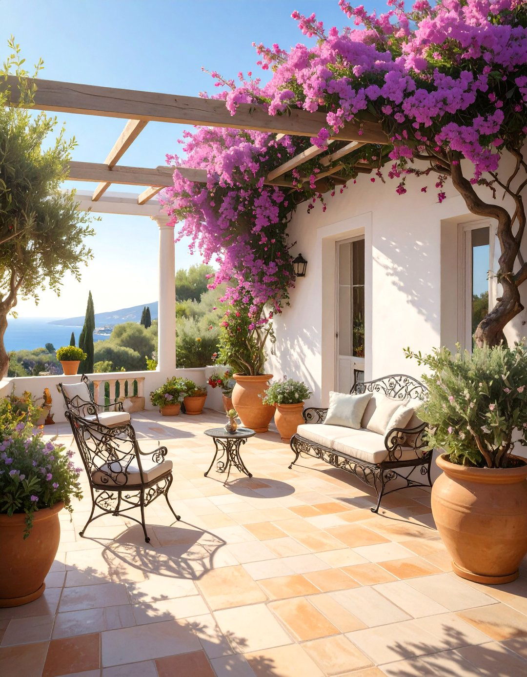 Mediterranean Terrace Escape - 30 backyard seating ideas