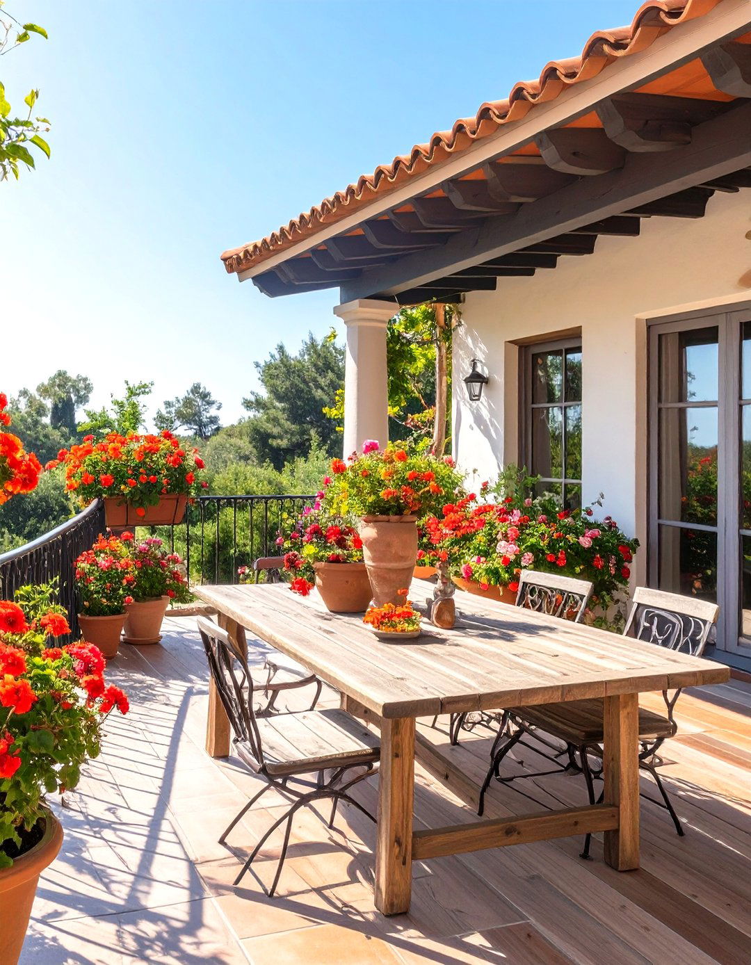 Mediterranean Terracotta Tile Roof - 30 deck roof ideas