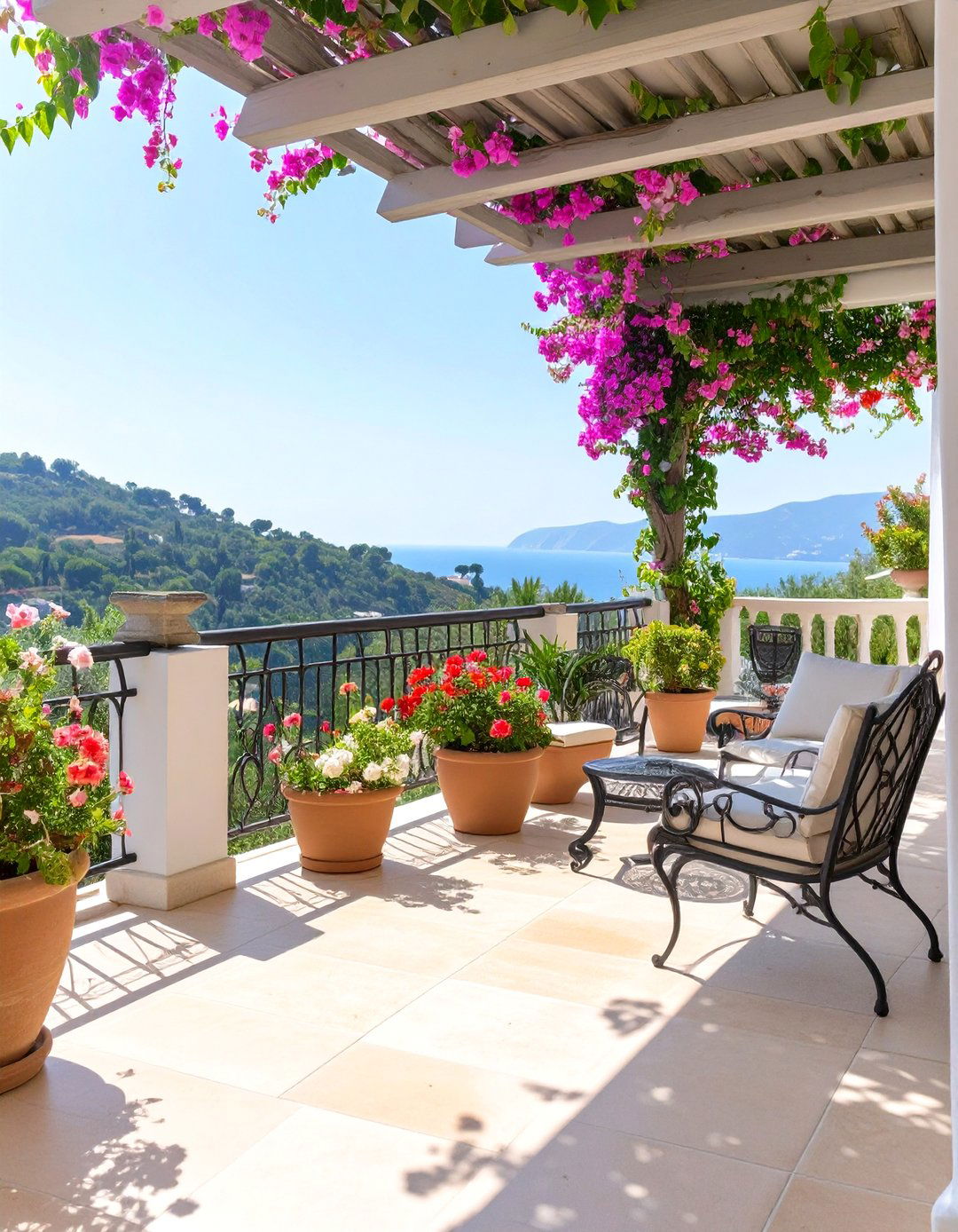 Mediterranean Villa Deck - 30 deck decorating ideas