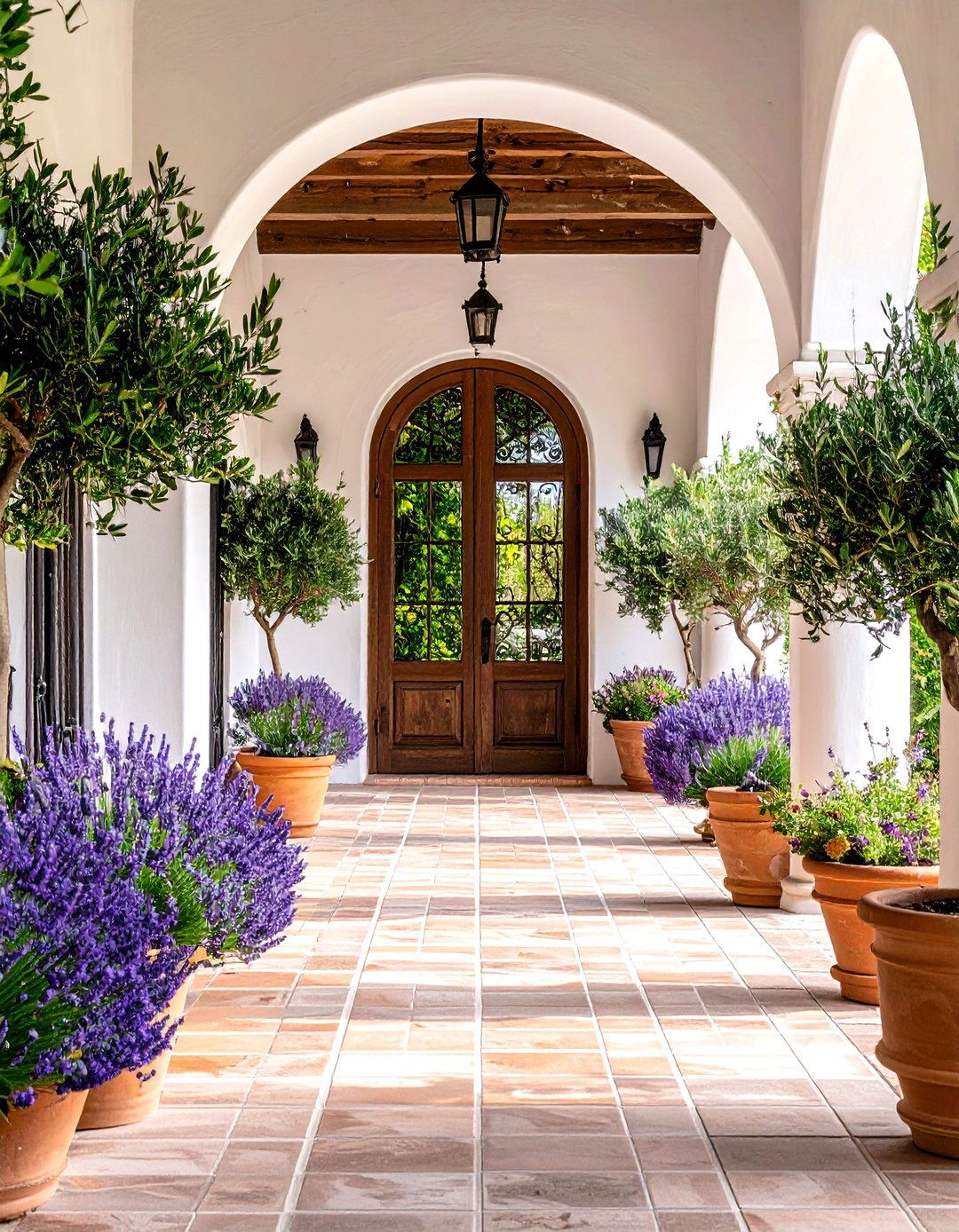 Mediterranean Villa Front Porch - 30 front door porch ideas